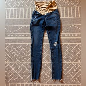 AG full panel maternity skinny jeans, size 24R